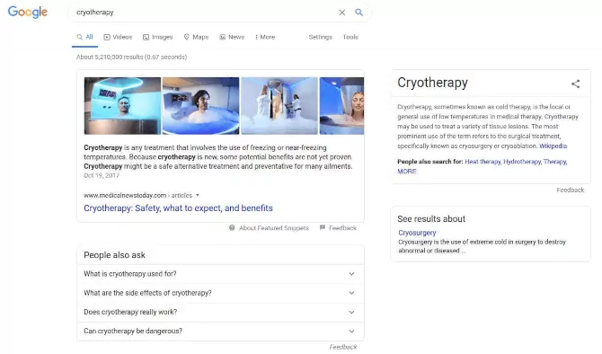 cryotherapy seo