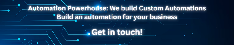 Do you need a custom automation for your business?