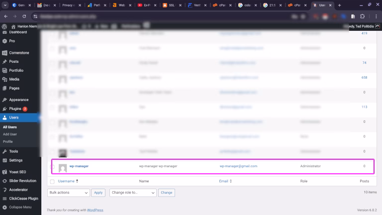 suspicious and unknown administrator account found