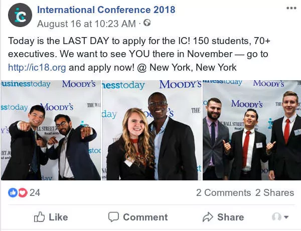 Facebook events