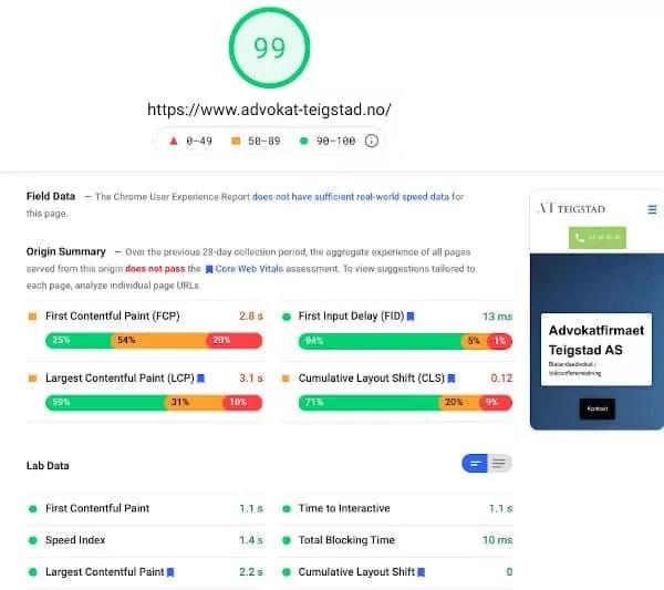 pagespeed insights
