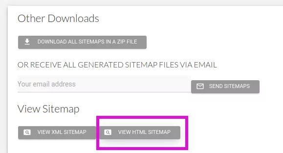 html sitemap