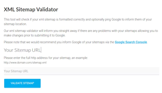 sitemap validator