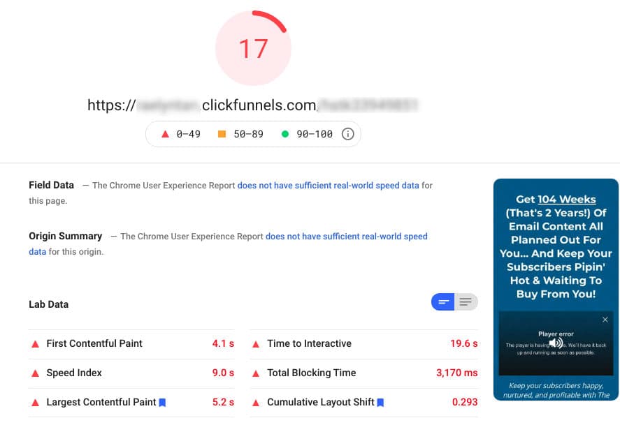 Clickfunnels page speed